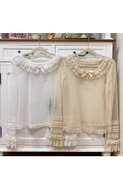 Little Dipper Little Bear Tulle Long Sleeve Blouse(1st Reservation/4 Colours/Full Payment Without Shipping)